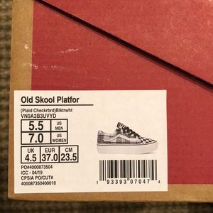 Van old Skool platform